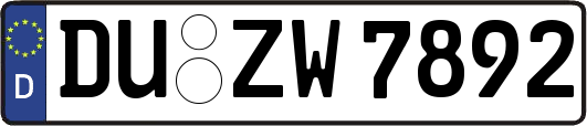 DU-ZW7892