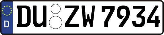 DU-ZW7934