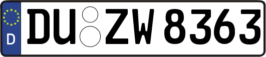 DU-ZW8363