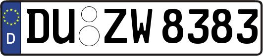 DU-ZW8383