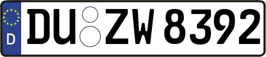 DU-ZW8392