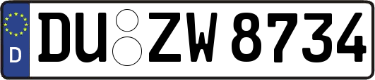 DU-ZW8734