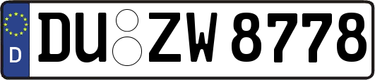 DU-ZW8778
