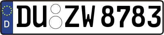 DU-ZW8783