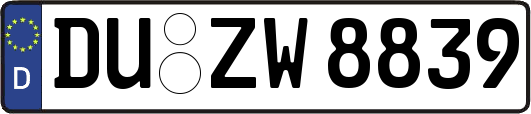 DU-ZW8839