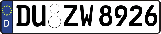 DU-ZW8926