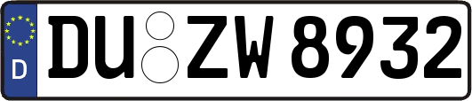 DU-ZW8932