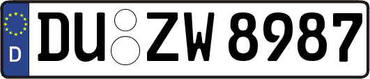 DU-ZW8987