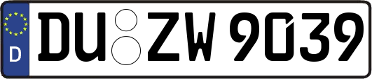 DU-ZW9039