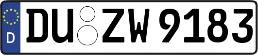 DU-ZW9183