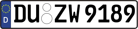 DU-ZW9189