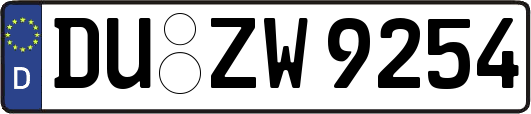 DU-ZW9254