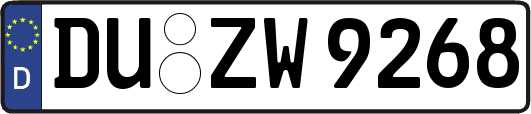 DU-ZW9268