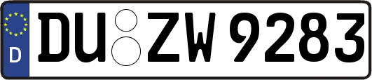 DU-ZW9283