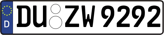 DU-ZW9292