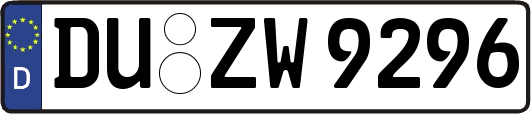 DU-ZW9296
