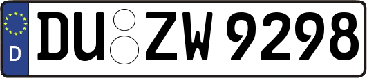 DU-ZW9298