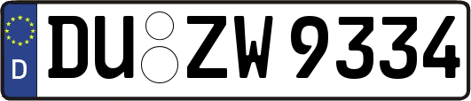 DU-ZW9334