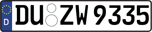 DU-ZW9335
