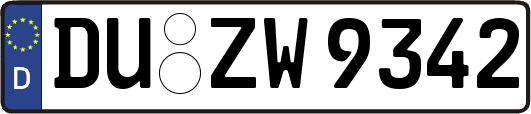 DU-ZW9342