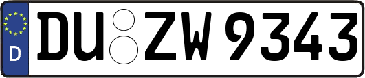 DU-ZW9343