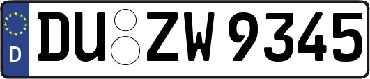 DU-ZW9345