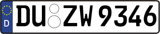 DU-ZW9346