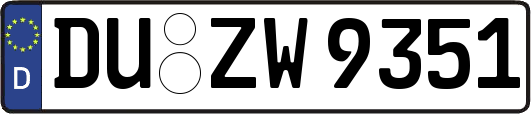 DU-ZW9351
