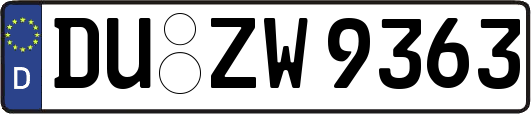 DU-ZW9363