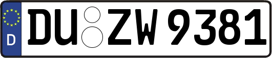 DU-ZW9381