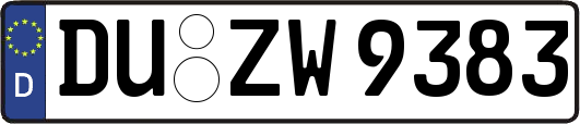 DU-ZW9383