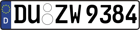 DU-ZW9384