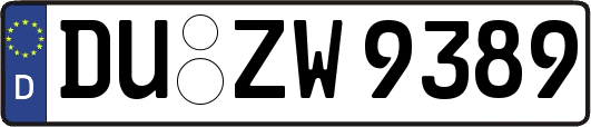 DU-ZW9389