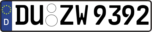 DU-ZW9392