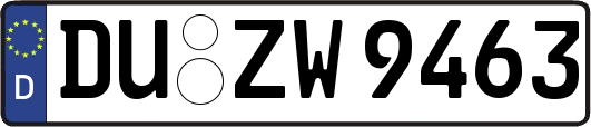 DU-ZW9463