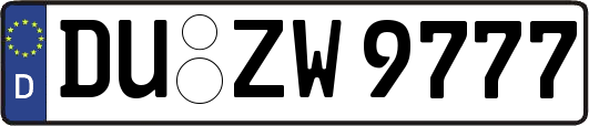 DU-ZW9777