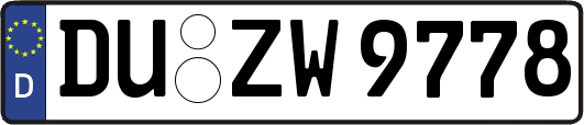 DU-ZW9778