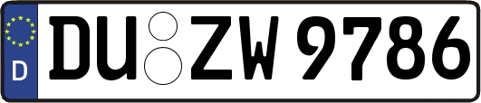 DU-ZW9786