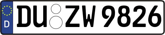 DU-ZW9826