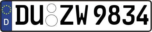 DU-ZW9834