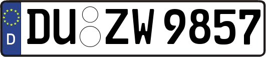 DU-ZW9857