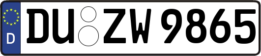 DU-ZW9865