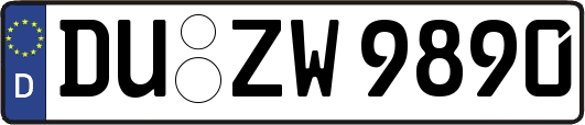 DU-ZW9890