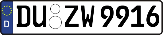 DU-ZW9916