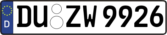 DU-ZW9926