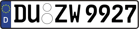 DU-ZW9927