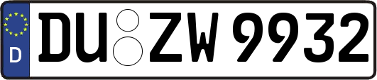DU-ZW9932