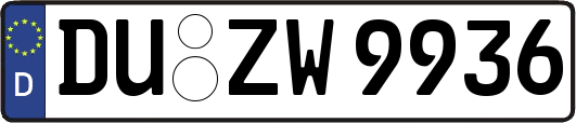 DU-ZW9936