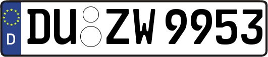 DU-ZW9953