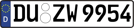 DU-ZW9954